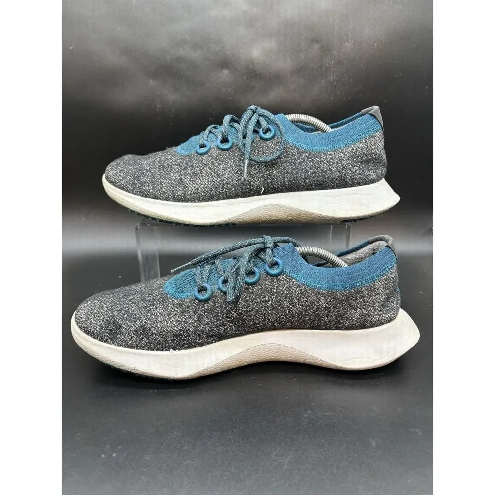 Allbirds Wool Dasher Mizzle Mens 12.5 Grey Blue Running Shoes